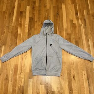 Riflessi Gray‎ Men's Hooded Zip-Up Jacket Size Medium